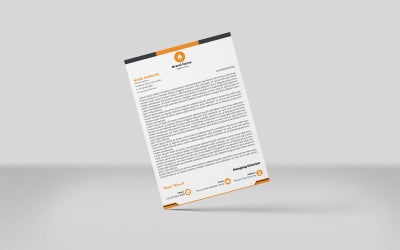 Modello di design moderno e pulito per carta intestata Nuovo
