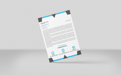 Nuevo diseño de membrete para empresa creativa minimalista