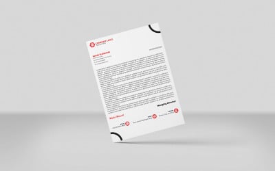 Papier à en-tête unique Conception de papier à en-tête créative