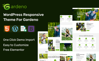 Tema de WordPress para jardinería paisajística Gardeno
