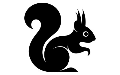 Una ilustración vectorial de una ardilla