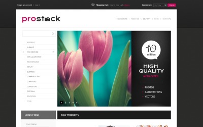 Foto in Stock VirtueMart Template