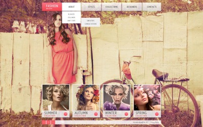 Modelo de site de vestuário
