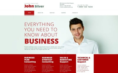 Modelo de site responsivo de consultoria