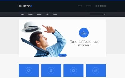 Responsieve websitesjabloon voor outsourcing van bedrijven