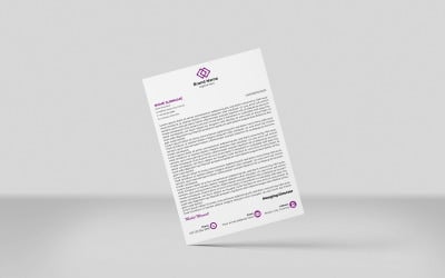 Business Letterhead with Minimal Style Design
