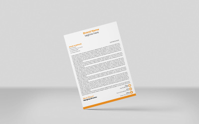 Carta intestata aziendale - Modello di progettazione dell&amp;#39;identità aziendale