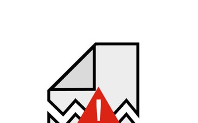 Corrupted file. Damaged data. Vector.