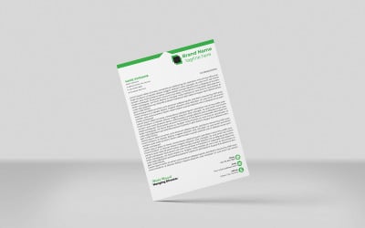 Diseño de plantilla de identidad corporativa con membrete creativo