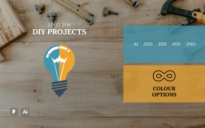 DIY – мінімалістичний шаблон логотипу «Зроби сам».