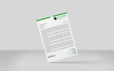 Kreativer Briefkopf - Design einer Corporate-Briefkopf-Identitätsvorlage