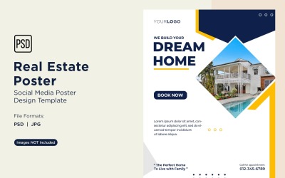 Modello di progettazione di post di poster per social media immobiliari 28