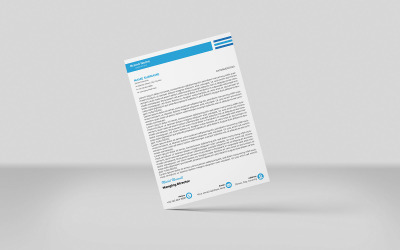 Modern antetli kağıt ve minimal iş antetli kağıdı