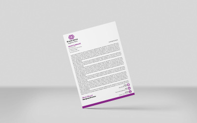 Papier à en-tête à motifs – Modèle de conception d&amp;#39;identité d&amp;#39;entreprise