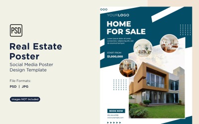 Real Estate Social Media Poster Post Design Template 06