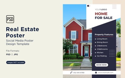 Real Estate Social Media Poster Post Design Template 10