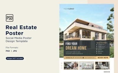 Real Estate Social Media Poster Post Design Template 11