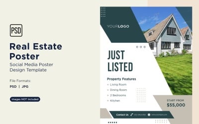 Real Estate Social Media Poster Post Design Template 12