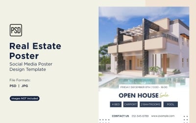 Real Estate Social Media Poster Post Design Template 16