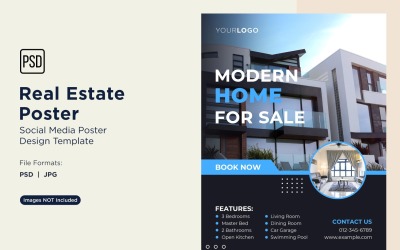 Real Estate Social Media Poster Post Design Template 21