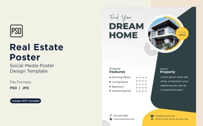 Real Estate Social Media Poster Post Design Template 27