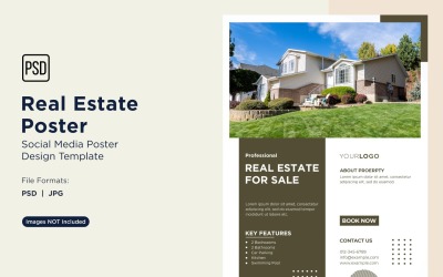Real Estate Social Media Poster Post Design Template 48