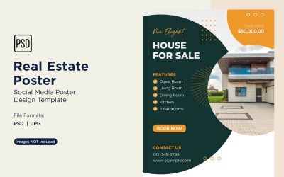 Real Estate Social Media Poster Post Design Template 49