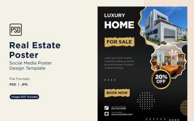Real Estate Social Media Poster Post Design Template 52