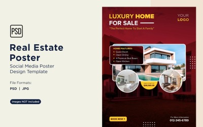 Real Estate Social Media Poster Post Design Template 56