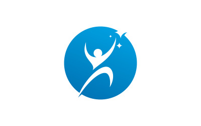 Character logo sign illustration people vector design V9