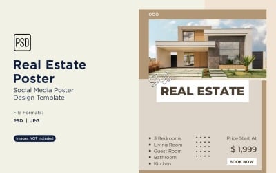 Real Estate Social Media Poster Post Design Template 19