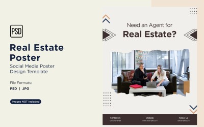 Real Estate Social Media Poster Post Design Template 23.