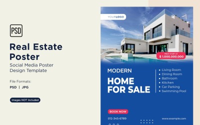 Real Estate Social Media Poster Post Design Template 26.