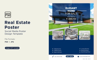 Real Estate Social Media Poster Post Design Template 31