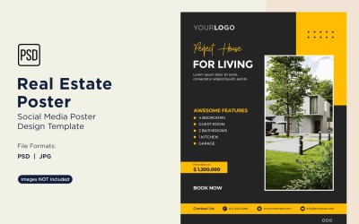 Real Estate Social Media Poster Post Design Template 32