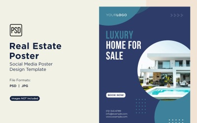 Real Estate Social Media Poster Post Design Template 36.