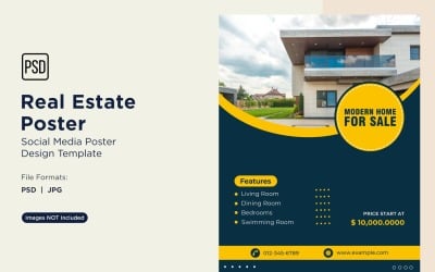 Real Estate Social Media Poster Post Design Template 37