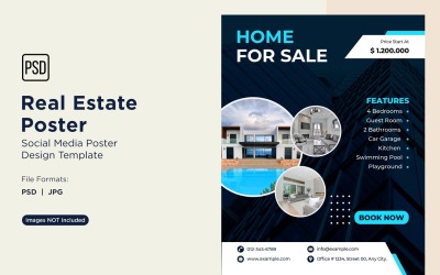 Real Estate Social Media Poster Post Design Template 47.