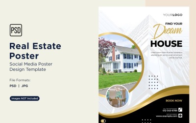 Real Estate Social Media Poster Post Design Template 50