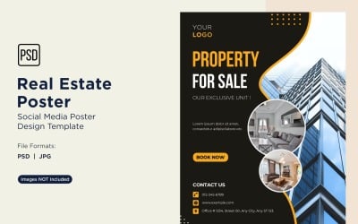 Real Estate Social Media Poster Post Design Template 57