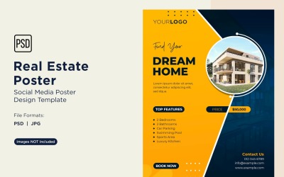 Real Estate Social Media Poster Post Design Template 58