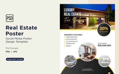 Real Estate Social Media Poster Post Design Template 60.