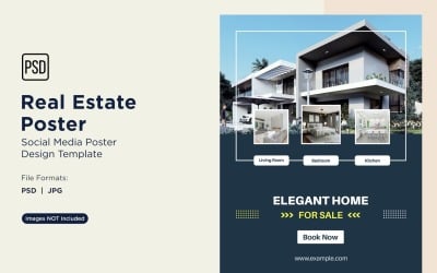 Real Estate Social Media Poster Post Design Template 65.