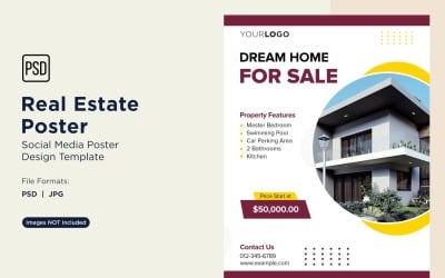 Real Estate Social Media Poster Post Design Template 70