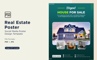 Real Estate Social Media Poster Post Design Template 71