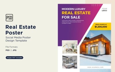 Real Estate Social Media Poster Post Design Template 74