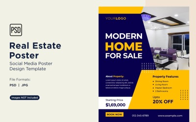 Real Estate Social Media Poster Post Design Template 85