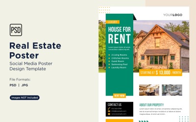 Real Estate Social Media Poster Post Design Template 89