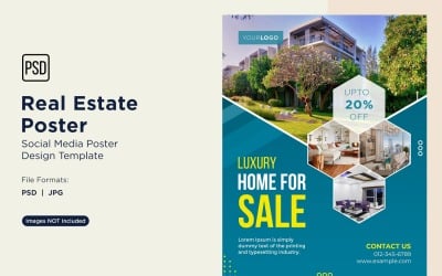 Real Estate Social Media Poster Post Design Template 90