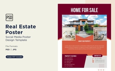 Real Estate Social Media Poster Post Design Template 96